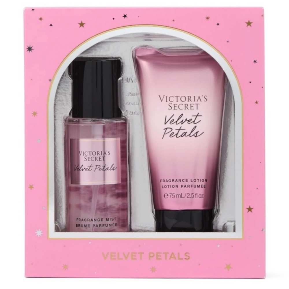 NWT Victoria's Secret Velvet Petals Fragrance Mist, Lotion Set